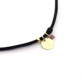 SUSI- collar personalizable medalla dorada 10mm